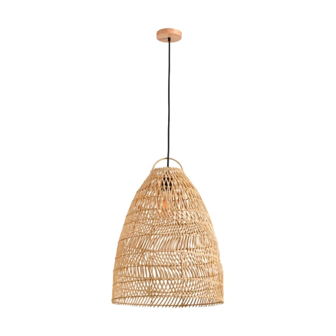 Pendente Skylight Ôtaki Rattan 1L E27 Ø400x500mm Cabo 3 metros SKY-4071