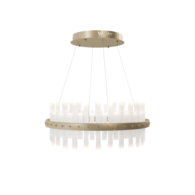 Pendente Dna Lustres Siena Felsen Cristal de Rocha 58 watts Ø600mm ROCHA-SIENA-I-60
