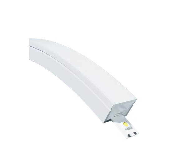 Perfil Sobrepor Alpertone Flexível Curva Vertical Branco 25x17mm (Venda por Metro) 0258