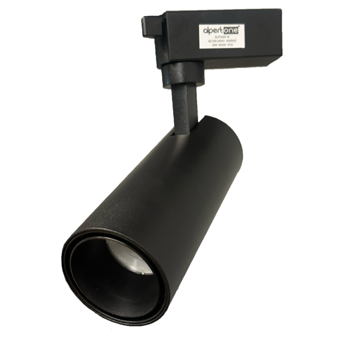 Spot para Trilho Alpertone Vision 30 watts 6000K 27° Preto Bivolt Ø80x190x164mm 0518