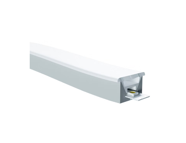 Perfil de Embutir Alpertone Flexível Aba Curva Vertical 16 watts 4000K 24V IP65 Branco 25x14mm (Venda por Metro) 0268-4