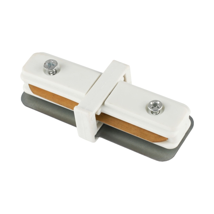 Conector Reto de Embutir Alpertone para Trilho Vision Branco 0524