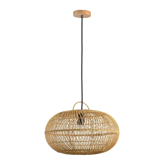 Pendente Skylight Ôtaki Rattan 1L E27 Ø400mm Cabo 3 metros SKY-4046P