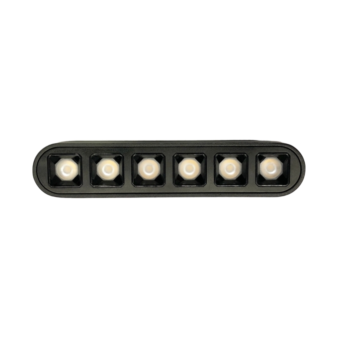 Módulo Magnético Alpertone Onyx Grille Slim 10 watts 24° IR90 Preto 48V 150x30x25mm 011157/8
