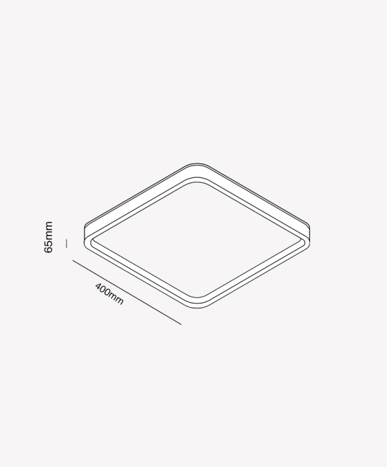 Plafon Opus Halo Cristal Branco 56 watts 3000K 4000K 6500K Bivolt 400x400mm OPS 88668
