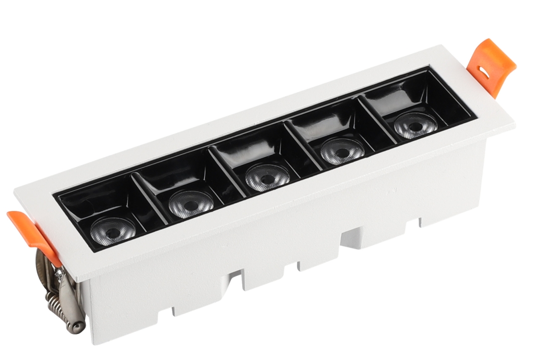 Embutido Alpertone Downlight Durell 10 watts 36° Branco e Preto IRC90 Bivolt 150x45x32mm 011565/011566