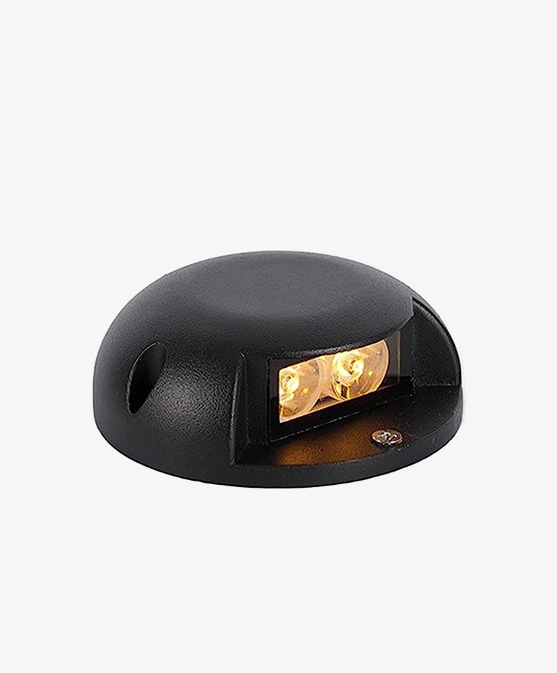 Luminária de Solo Opus Power Trace 2 watts 3000K Preto 60° IP67 Ø100x35mm OPS 84431




