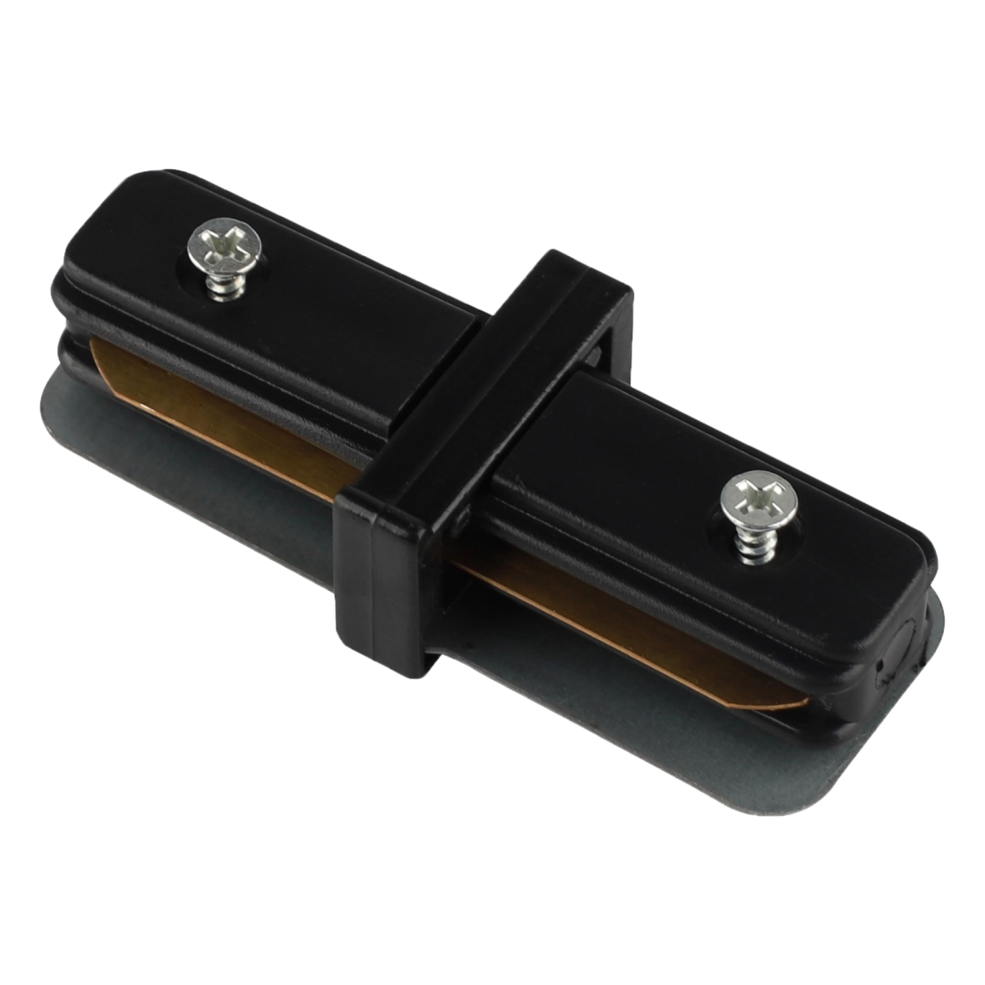 Conector Reto de Sobrepor Alpertone para Trilho Vision Preto 0529