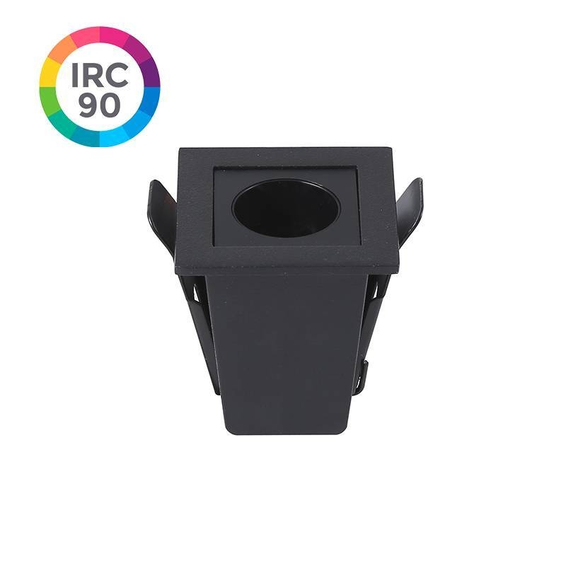 Embutido Nordecor Downlight Powerus Preto 2 watts 4000K IRC90 35° Bivolt 46x46x52mm 6783