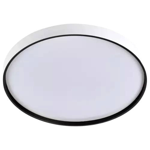 Plafon Hevvy Led Toronto Branco c/ Preto 24 watts 3000K 4000K 6000K 330mm LY-8798AM BC+PT