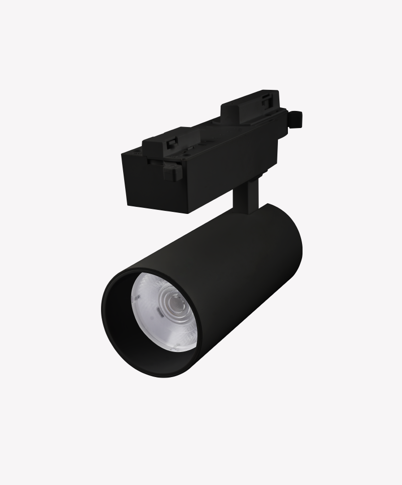 Spot Trilho Opus 38° IP20 IRC90 50 watts 4000K Bivolt Preto 90x180mm OPS 87036