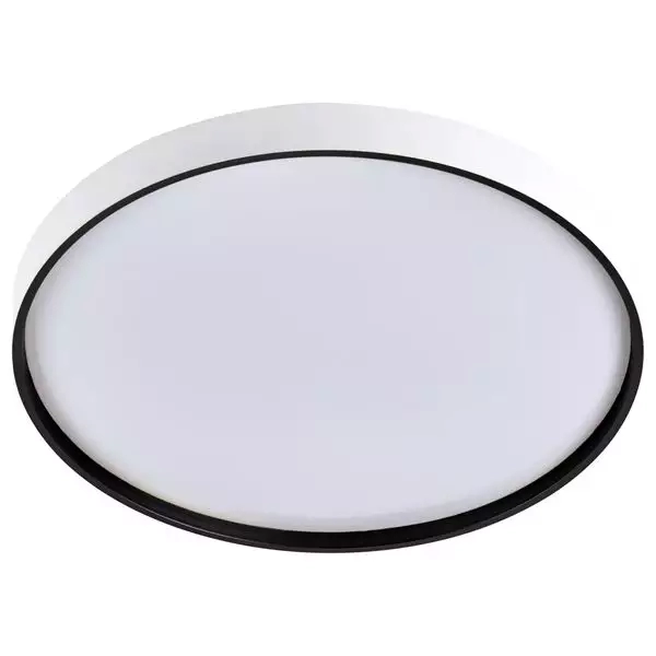 Plafon Hevvy Led Toronto Branco c/ Preto 24 watts 3000K 4000K 6000K 330mm LY-8798AM BC+PT