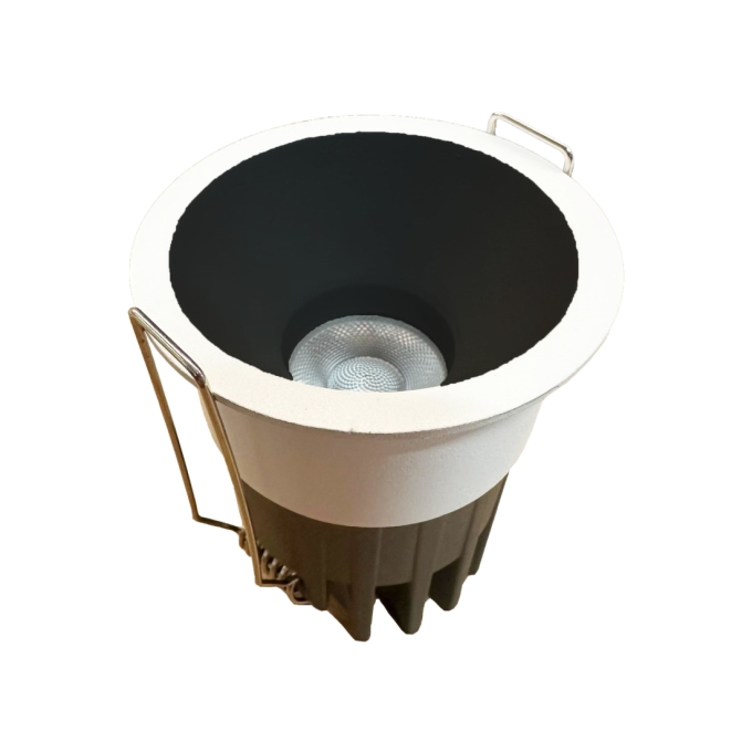 Embutido Alpertone Downlight Hodes 7 watts 24° IRC90 Bivolt Branco e Preto Ø62x75mm 011732/011735
