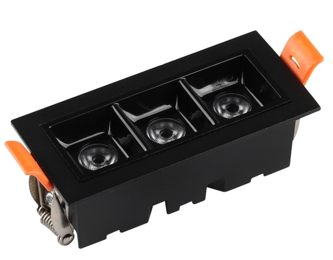 Embutido Alpertone Downlight Durell 6 watts 36° Preto IRC90 Bivolt 97x45x32mm 011555/011556