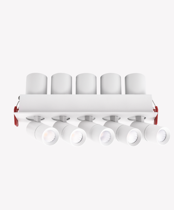 Spot LED Omni Opus 45° IP20 IRC97 5x5 watts 3000K Bivolt Branco 50x218x73mm OPS 88736
