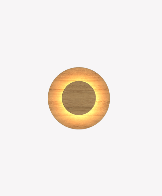 Arandela Opus Eclipse 8 watts 3000K 100° IP65 Madeira 240x240x50mm OPS 35161



