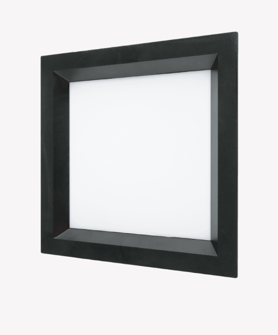 Painel Recuado Embutir ABS Opus LED Preto 400x400mm 36 watts 4000K OPS 87272