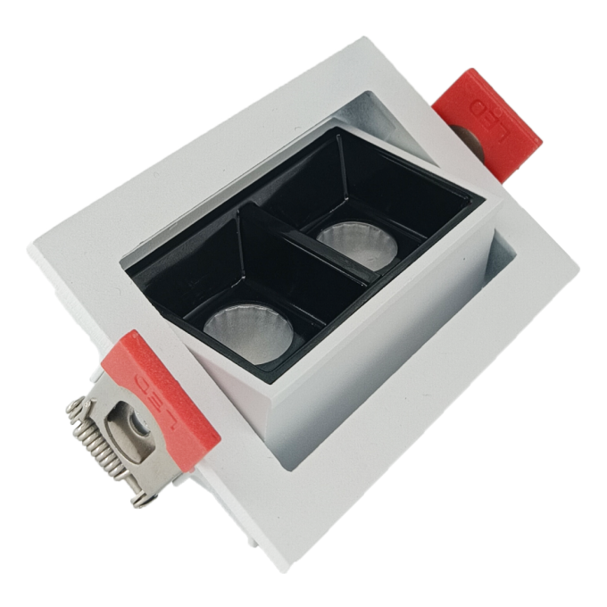 Embutido Alpertone Downlight Durell Articulado 4 watts 36° Branco/Preto IRC90 Bivolt 70x45x32mm 011547/011548