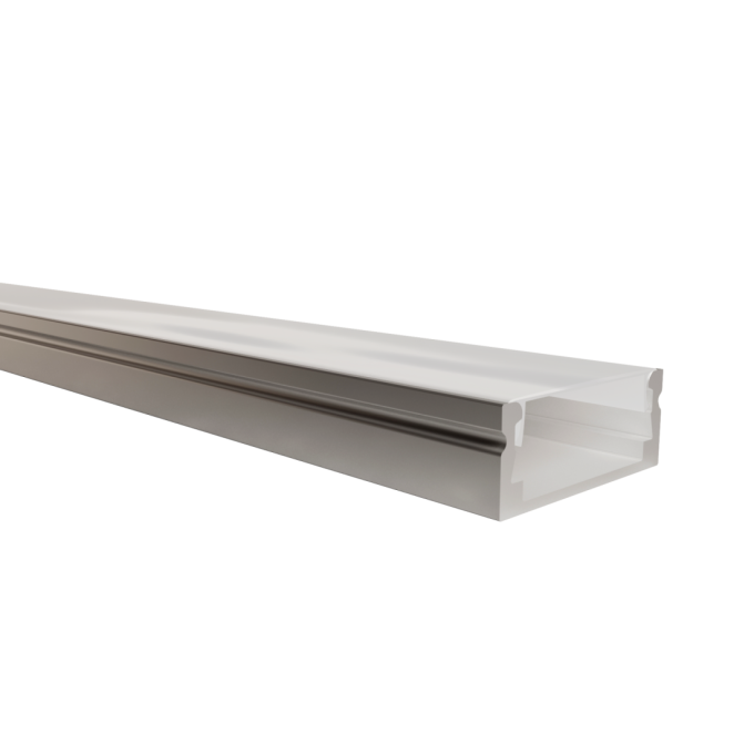 Perfil Sobrepor Alpertone Dileta Slim 15x7mm Barra 2 Metros Anodizado 202A2L