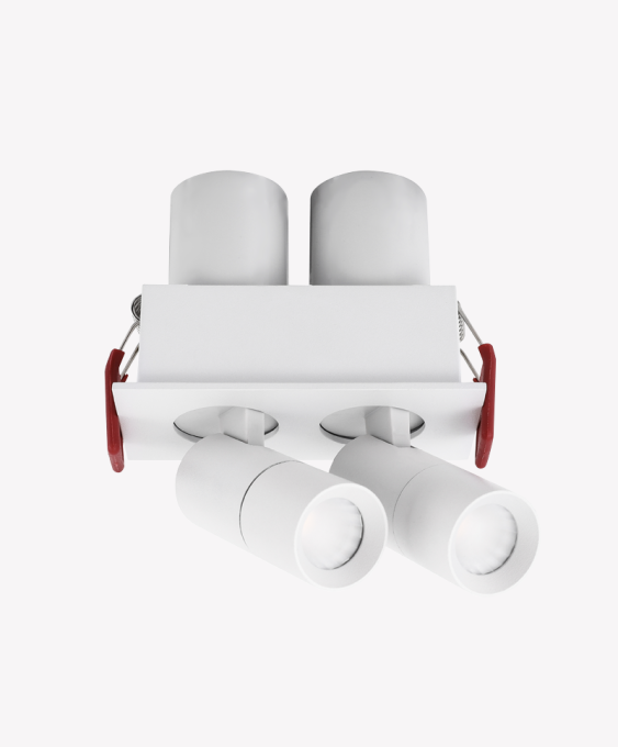 Spot LED Omni Opus 45° IP20 IRC97 2x5 watts 3000K Bivolt Branco 50x98x73mm OPS 88712
