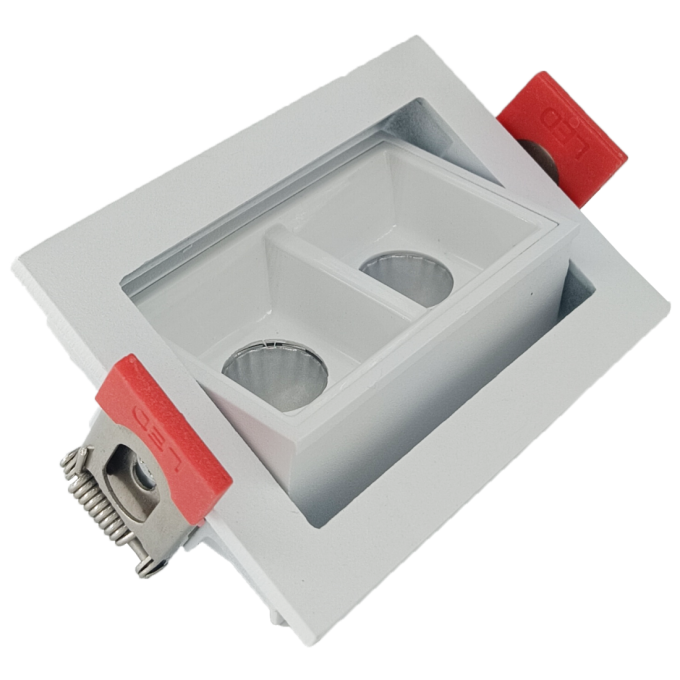 Embutido Alpertone Downlight Durell Articulado 4 watts 36° Branco IRC90 Bivolt 70x45x32mm 011545/011546