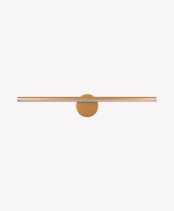 Arandela Opus Hubble 12 watts 3000K IP20 IRC80 160° Bivolt 600xØ120x22mm Dourado OPS 82338