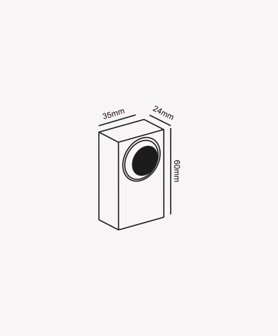 Arandela Opus Arc 2x1 watt 3000K 60° Preto 60x35x27mm OPS 86442




