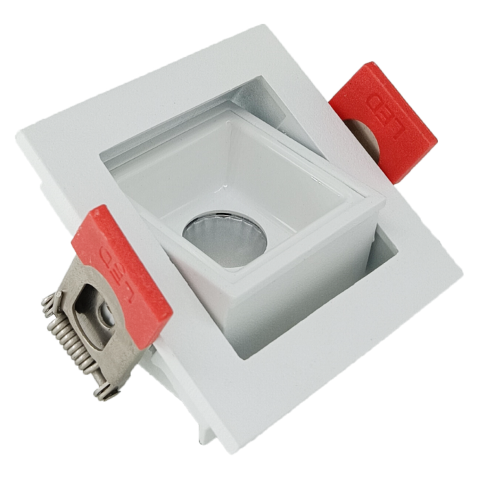 Embutido Alpertone Downlight Durell Articulado 2 watts 36° Branco IRC90 Bivolt 45x45x32mm 011533/011534