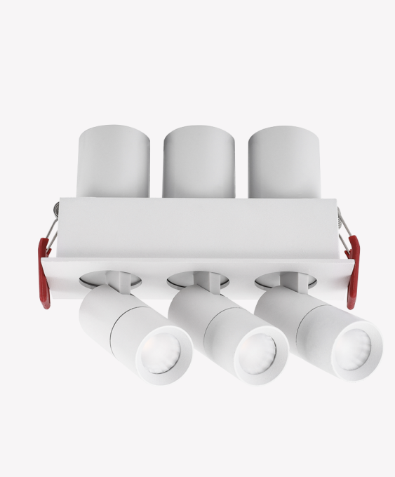 Spot LED Omni Opus 45° IRC97 IP20 3x5 watts 3000K Bivolt Branco 50x138x73mm OPS 88729
