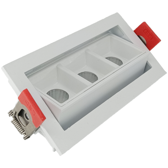 Embutido Alpertone Downlight Durell Articulado 6 watts Branco 36° IRC90 Bivolt 97x45x32mm 011557/011558