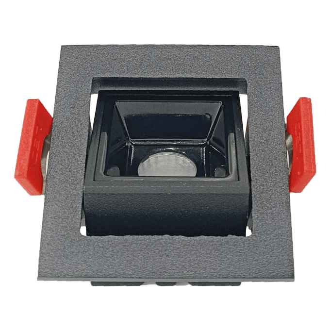 Embutido Alpertone Downlight Durell Articulado 2 watts 36° Preto IRC90 Bivolt 45x45x32mm 011537/011538