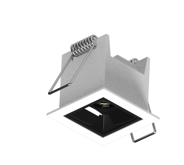 Luminária Powerlume Embutir Alumínio 3 watts 36° 12V IP40 42x42mm DOTEMB-3W