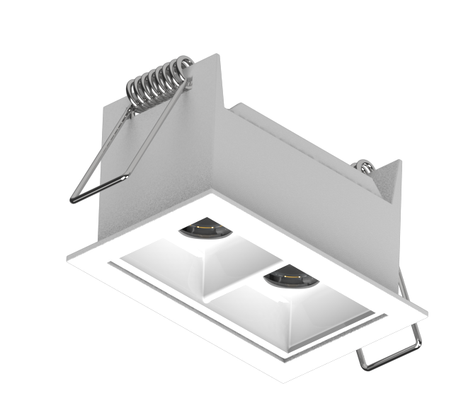 Luminária Powerlume Embutir Alumínio 5 watts 36° 12V IP40 42x66mm DOTEMB-5W