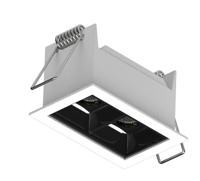 Luminária Powerlume Embutir Alumínio 5 watts 36° 12V IP40 42x66mm DOTEMB-5W