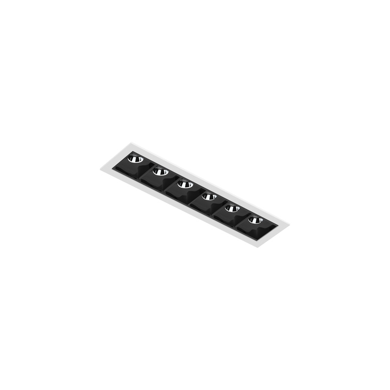 Luminária de Embutir Interlight Picco 14 watts Branco com Fundo Preto IRC90 Bivolt 174x45x34mm 4993 (BM)