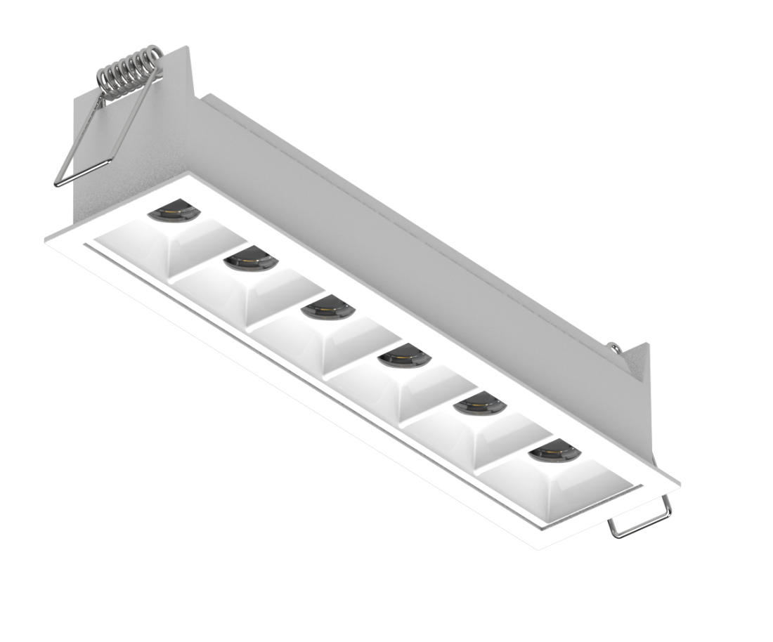 Luminária Powerlume Embutir Alumínio 14 watts 36° 12V IP40 42x171mm DOTEMB-14W