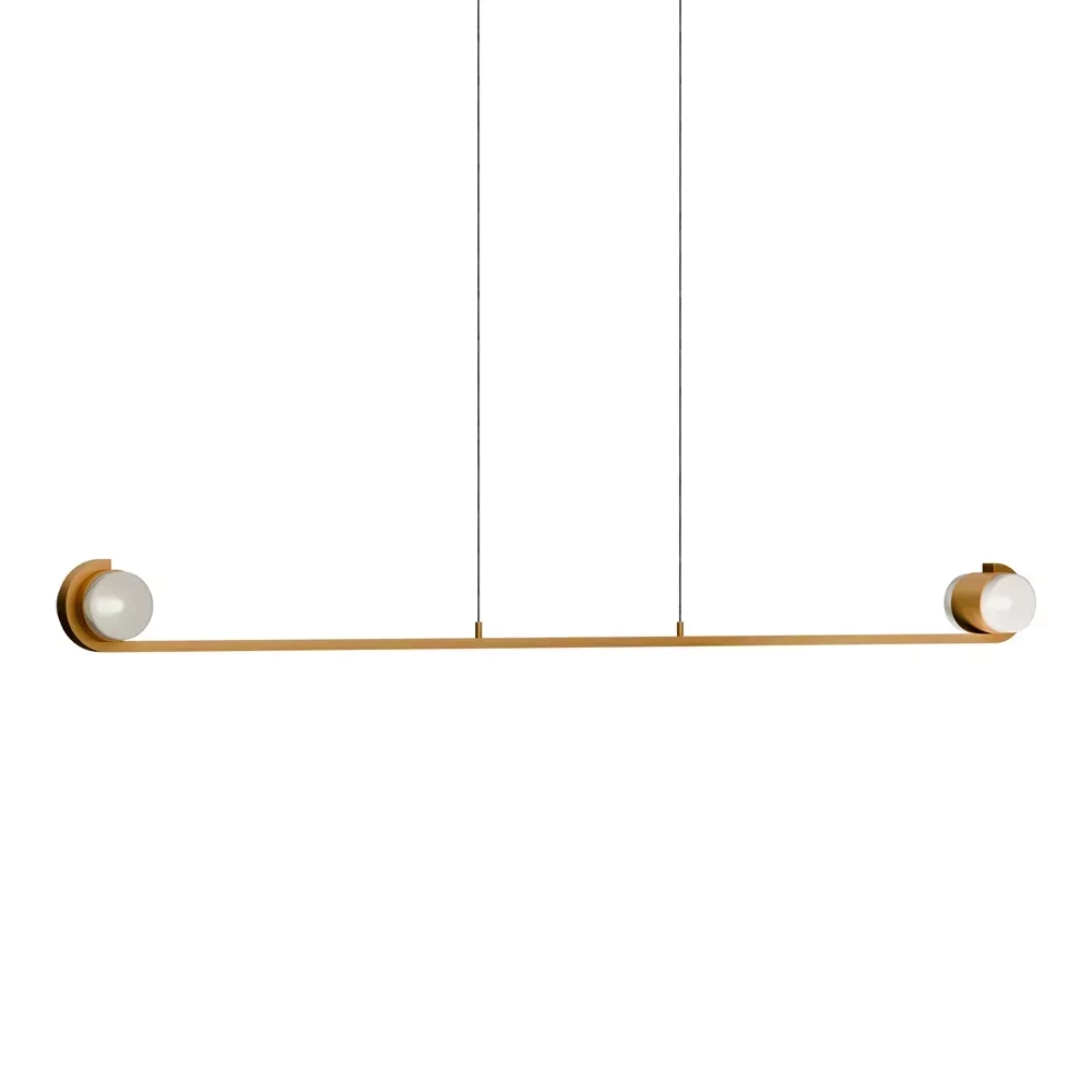 Pendente Usina Bello Curva Superior 28 watts 4000K 1400X100X110mm 52091 By Tiago Curioni