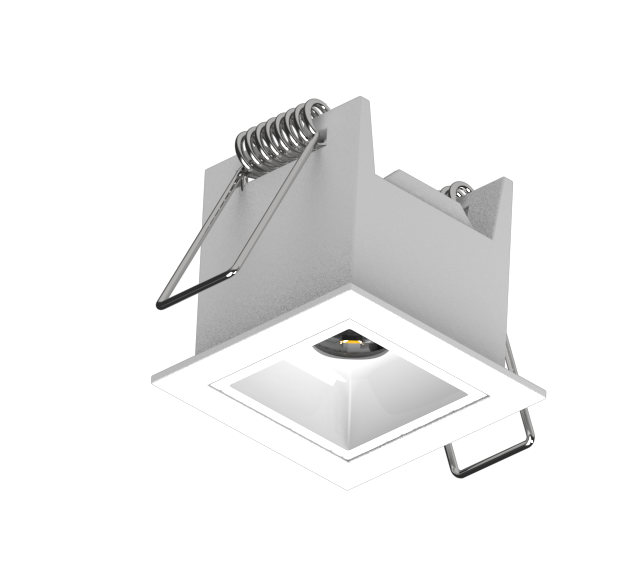 Luminária Powerlume Embutir Alumínio 3 watts 36° 12V IP40 42x42mm DOTEMB-3W
