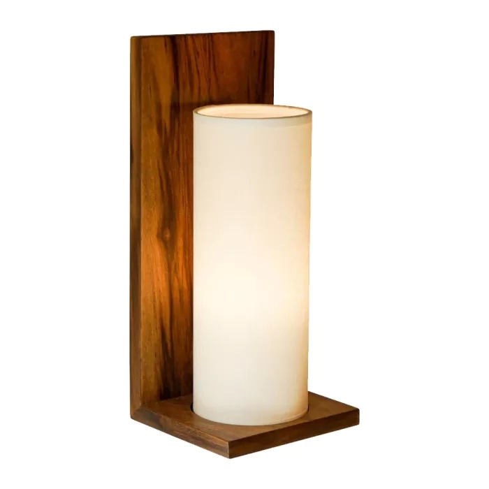 Arandela Union Iluminação em L Madeira CHAMPAGNE e Acrílico 1L E27 150x340x140mm 385.22 (Pronta Entrega)