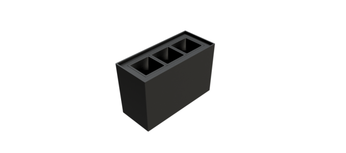 Plafon Moon Linea MR11 3 Focos Preto 3L MR11 (Mini Dicróica) 1062119