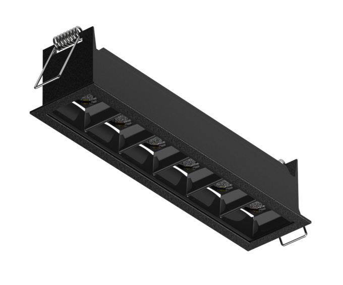 Luminária Powerlume Embutir Alumínio 14 watts 36° 12V IP40 42x171mm DOTEMB-14W