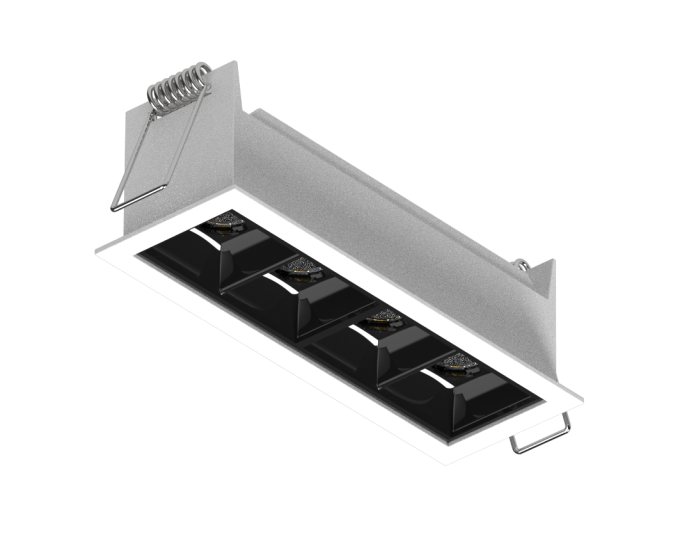 Luminária Powerlume Embutir Alumínio 10 watts 36° Bivolt IP40 42x120mm DOTEMB-10W