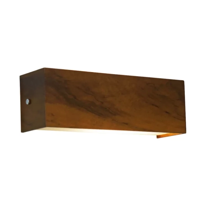 Arandela Union Iluminação Madeira LOURO FREIJÓ e Acrílico 1L E27 300x100x85mm 044.02 (Pronta Entrega