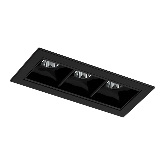Luminária de Embutir Interlight Picco Preto 7 watts IRC90 Bivolt 95x45x34mm 4992 (PM)