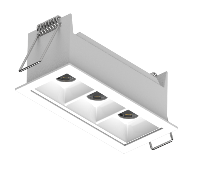 Luminária Powerlume Embutir Alumínio 7 watts 36° 12V IP40 42x92mm DOTEMB-7W