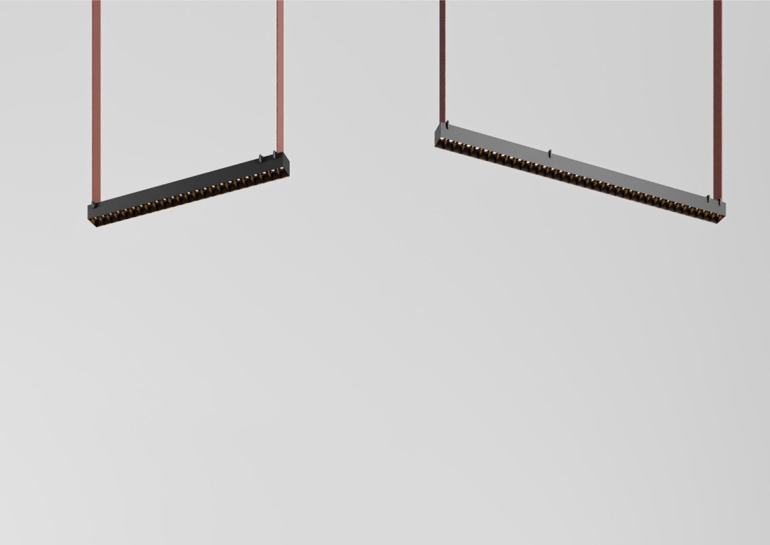 Módulo Studioluce Linear Pontual Slack Preto 24 watts 2700K 48V 642x40x45mm ML1950PT