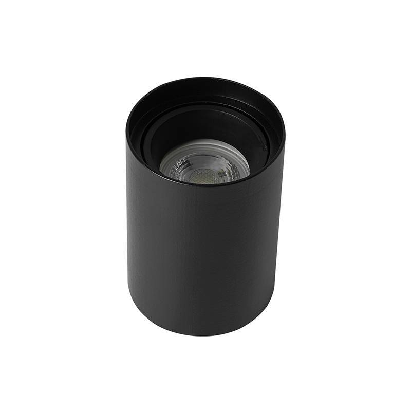Spot Sobrepor Nordecor Loyo Redondo 1L MR16 Preto Ø66x100mm 6947