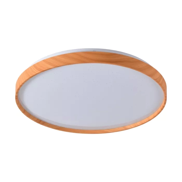 Plafon Skylight Edge Madeira e Branco 36 watts 3000K Bivolt Ø500mm SKY-4083R5-MA