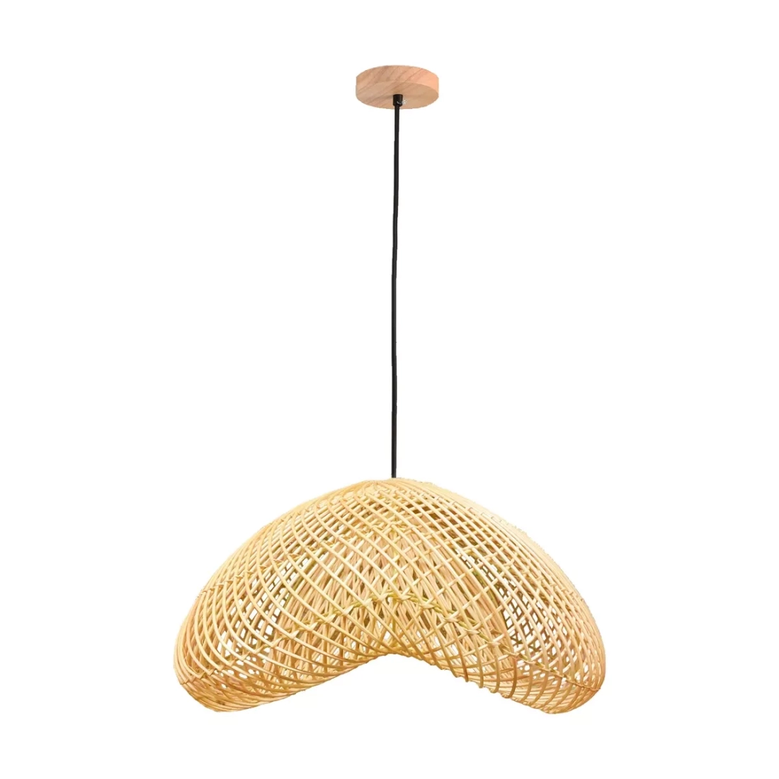 Pendente Skylight Ôtaki Rattan 1L E27 Ø600mm Cabo 3 metros SKY-4048M