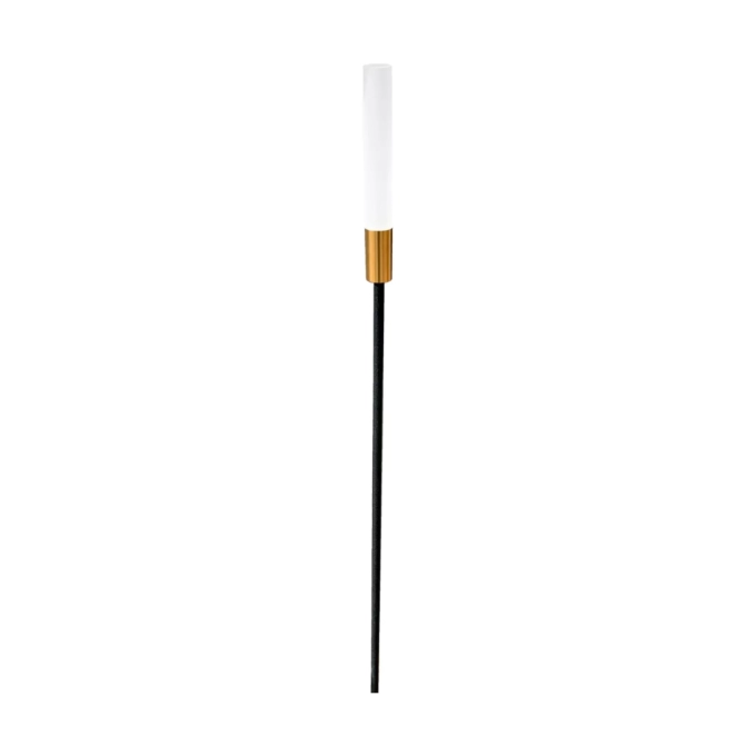 Espeto de Jardim Skylight Capincho Preto e Dourado 1 watt 3000K IP67 12V Ø25x800mm SKY-100PT-80